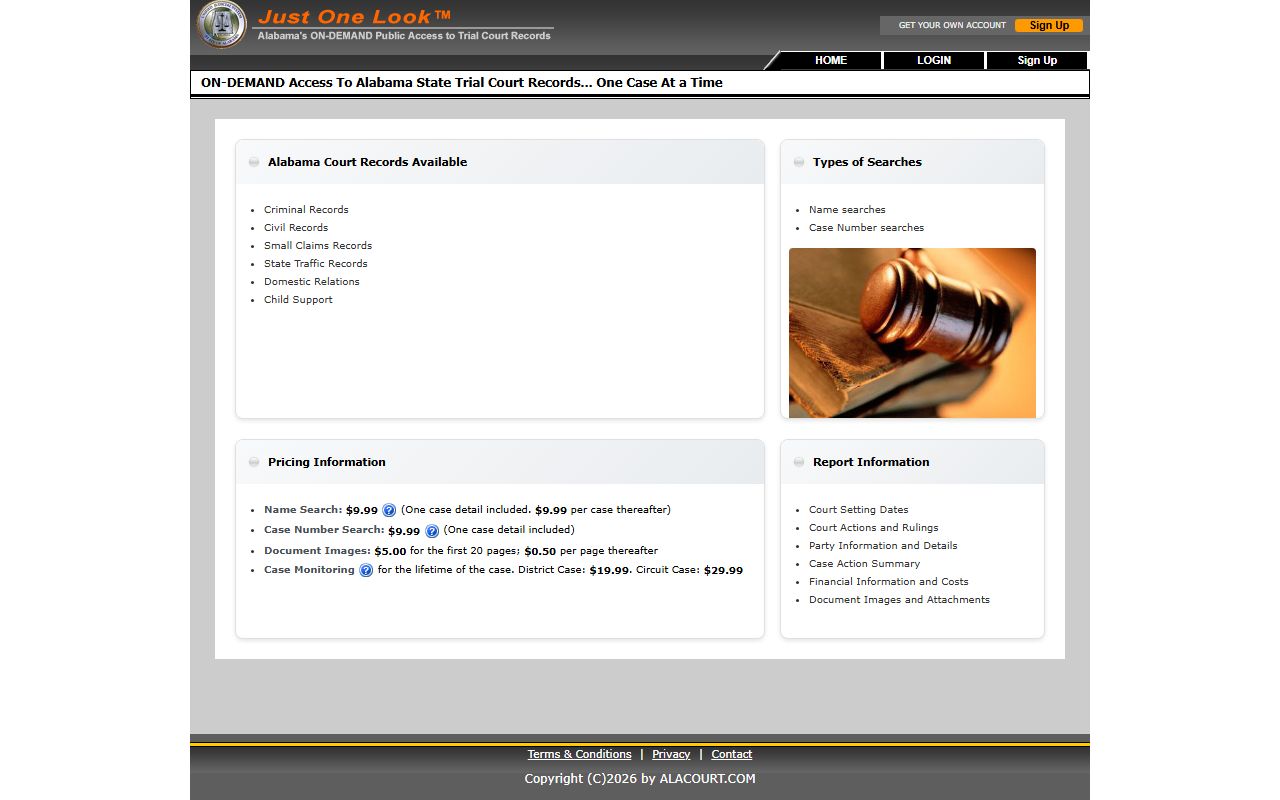 Lee County arrest records Alacourt ACCESS court charge search